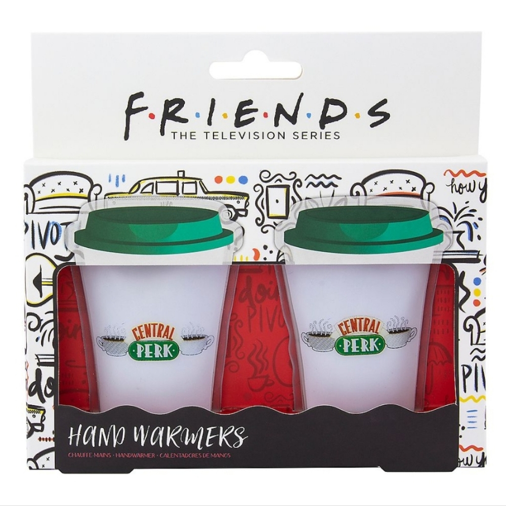Set of 2 Friends Re-usable Hand Warmers Central Perk Cups Cute Novelty Gift NWT